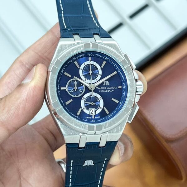 0E02F05F-500B-4C46-ACAA-323E6D9D4ECD "Maurice Lacroix Herrenuhr Zifferblatt Anthrazit AI1018"