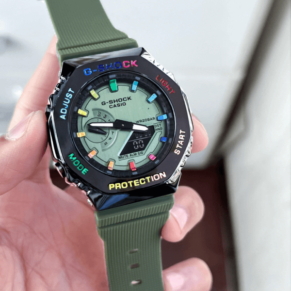 Untitled design "Casio G-Shock GM-2100 Oak Green Rainbow Edition"