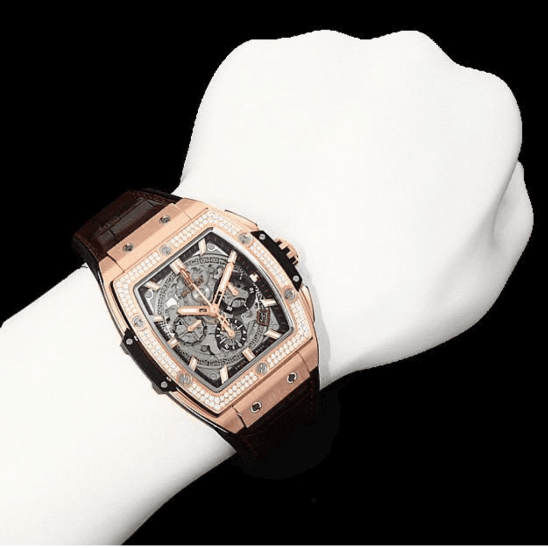 Untitled design Hublot Spirit of Big Bang Rose Gold Leather Strap