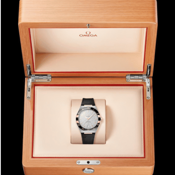 Untitled design Omega Constellation 41 Textured Dial Premium Leather Strap