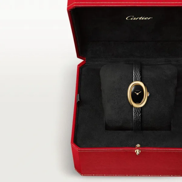 Untitled design Cartier Baignoire Leather Strap Watch